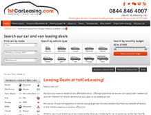 Tablet Screenshot of 1stcarleasing.com